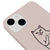 iPhone 14 Edepsiz Kedi Telefon Kılıfı - Renkli Silikon - Pudra