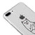 iPhone 7 Plus Edepsiz Kedi Telefon Kılıfı - Şeffaf - Saydam