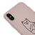 iPhone XS Edepsiz Kedi Telefon Kılıfı - Renkli Silikon - Pudra