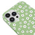 iPhone 12 Pro Max Papatya Desenli Telefon Kılıfı - Renkli Silikon - Yeşil