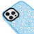 iPhone 14 Pro Max Papatya Desenli Telefon Kılıfı - Artycase - Azure
