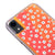 iPhone XR Papatya Desenli Telefon Kılıfı - Neon - Turuncu