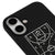 iPhone 17 Taktik Tahtası Telefon Kılıfı - Renkli Silikon - Siyah