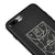 iPhone 8 Plus Taktik Tahtası Telefon Kılıfı - Renkli Silikon - Siyah