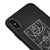 iPhone X Taktik Tahtası Telefon Kılıfı - Renkli Silikon - Siyah