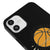 iPhone 12 Basketbol Topu Telefon Kılıfı - Renkli Silikon - Siyah