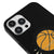 iPhone 12 Pro Max Basketbol Topu Telefon Kılıfı - Renkli Silikon - Siyah