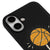 iPhone 17 Basketbol Topu Telefon Kılıfı - Renkli Silikon - Siyah
