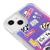 iPhone 13 Mini Techno Cute Telefon Kılıfı - Neon - Violet