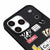 iPhone 17 Pro Max Techno Cute Telefon Kılıfı - Renkli Silikon - Siyah