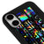 iPhone 17 Rising Telefon Kılıfı - Renkli Silikon - Siyah