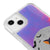 iPhone 15 Plus Dark Cat Telefon Kılıfı - Neon - Violet