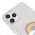 iPhone 11 Pro Rainbow Cloud Telefon Kılıfı - Şeffaf - Saydam