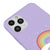iPhone 11 Pro Rainbow Cloud Telefon Kılıfı - Renkli Silikon - Lila