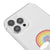 iPhone 12 Pro Max Rainbow Cloud Telefon Kılıfı - Şeffaf - Saydam