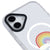 iPhone 16 Plus Rainbow Cloud Telefon Kılıfı - Magsafeli Artycase - Beyaz