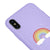 iPhone X Rainbow Cloud Telefon Kılıfı - Renkli Silikon - Lila