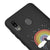 Samsung A20 Rainbow Cloud Telefon Kılıfı - Renkli Silikon - Siyah