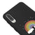 Samsung A50 Rainbow Cloud Telefon Kılıfı - Renkli Silikon - Siyah
