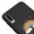 Samsung A70 Rainbow Cloud Telefon Kılıfı - Renkli Silikon - Siyah