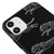 iPhone 11 Çita Adımı Telefon Kılıfı - Renkli Silikon - Siyah