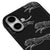 iPhone 16 Plus Çita Adımı Telefon Kılıfı - Renkli Silikon - Siyah