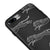 iPhone 8 Plus Çita Adımı Telefon Kılıfı - Renkli Silikon - Siyah