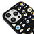 iPhone 15 Pro Max Evil Eye Telefon Kılıfı - Renkli Silikon - Siyah