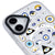 iPhone 16 Plus Evil Eye Telefon Kılıfı - Magsafeli Artycase - Beyaz
