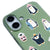 iPhone 16 Plus Penguen Halleri Telefon Kılıfı - Renkli Silikon - Yeşil