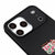 iPhone 17 Pro Cup Flowers Telefon Kılıfı - Renkli Silikon - Siyah