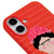 iPhone 17 Frida Kahlo Portre Telefon Kılıfı - Renkli Silikon - Kırmızı