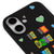 iPhone 17 What It Telefon Kılıfı - Renkli Silikon - Siyah