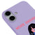 iPhone 16 Never Enough Telefon Kılıfı - Renkli Silikon - Lila
