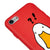 iPhone 8 Duck What Telefon Kılıfı - Renkli Silikon - Kırmızı