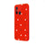Xiaomi Redmi 12C Daisy Cherry Telefon Kılıfı - Renkli Silikon - Kırmızı