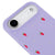 iPhone Air Daisy Strawberry Telefon Kılıfı - Renkli Silikon - Lila