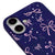 iPhone 17 Ribbon Stars Telefon Kılıfı - Renkli Silikon - Lacivert