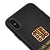 iPhone X Waffle Hashtag Telefon Kılıfı - Renkli Silikon - Siyah