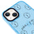 iPhone 15 Plus Poker Face Telefon Kılıfı - Artycase - Azure