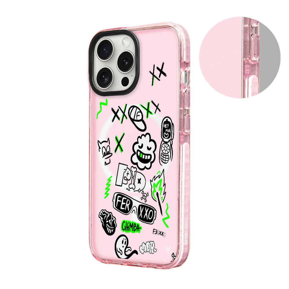 MagsafeliArtycaseSimliPembe