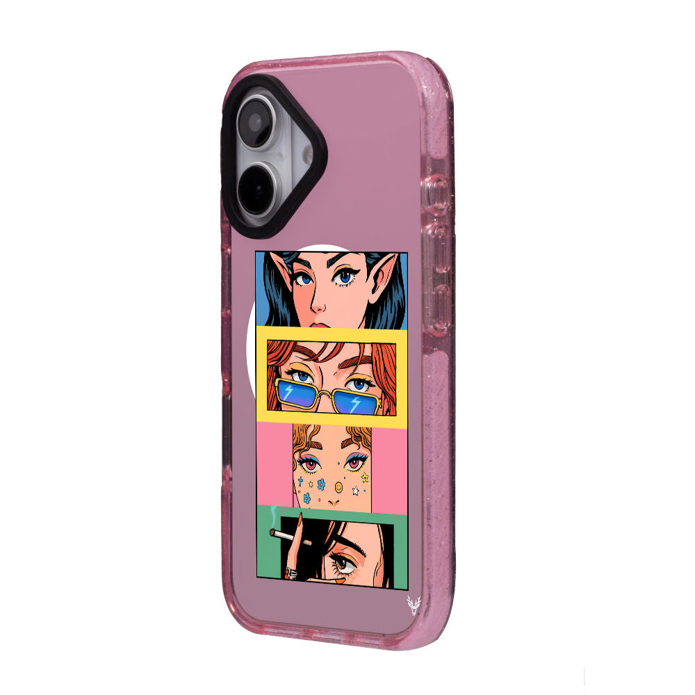 MagsafeliArtycaseSimliPembe