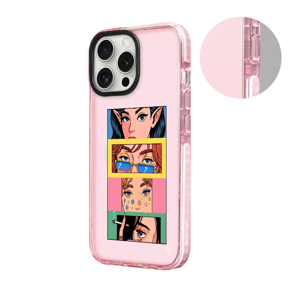 MagsafeliArtycaseSimliPembe