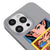 iPhone 16 Pro Max Cartoon Girls Telefon Kılıfı - Renkli Silikon - Gri