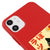 iPhone 11 Black Cat Smile Telefon Kılıfı - Renkli Silikon - Kırmızı