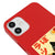 iPhone 12 Black Cat Smile Telefon Kılıfı - Renkli Silikon - Kırmızı