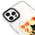 iPhone 16 Pro Black Cat Smile Telefon Kılıfı - Magsafeli Artycase - Beyaz