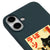 iPhone 17 Black Cat Smile Telefon Kılıfı - Renkli Silikon - Haki