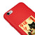 iPhone 6 Black Cat Smile Telefon Kılıfı - Renkli Silikon - Kırmızı