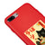 iPhone 8 Plus Black Cat Smile Telefon Kılıfı - Renkli Silikon - Kırmızı